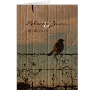 Rural Farm fence bird western barn wedding