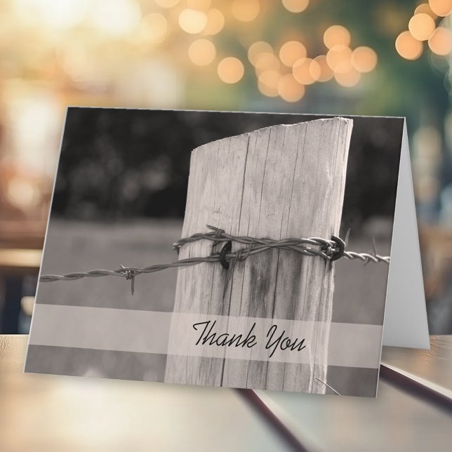 Rural Fence Post Country Farm Thank You (Creator Uploaded)
