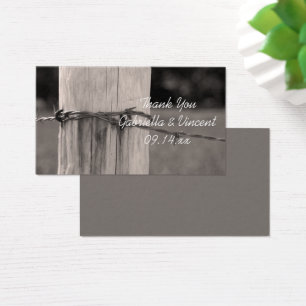 Rural Fence Post Country Ranch Wedding Favour Tags