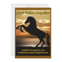 Rural Fiction Magazine Logo horse and sunset