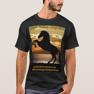 Rural Fiction Magazine (rearing horse with sunset) T-Shirt