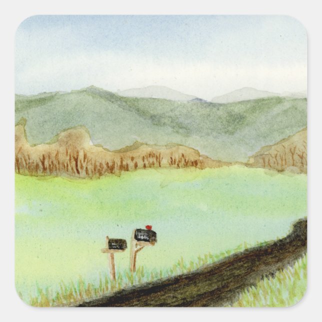 Rural Free Delivery Square Sticker (Front)