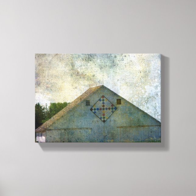 Rural Iowa Barn 2 Canvas Print (Front)