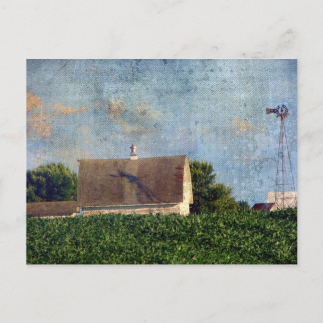 Rural Iowa Barn 4 Postcard (Front)