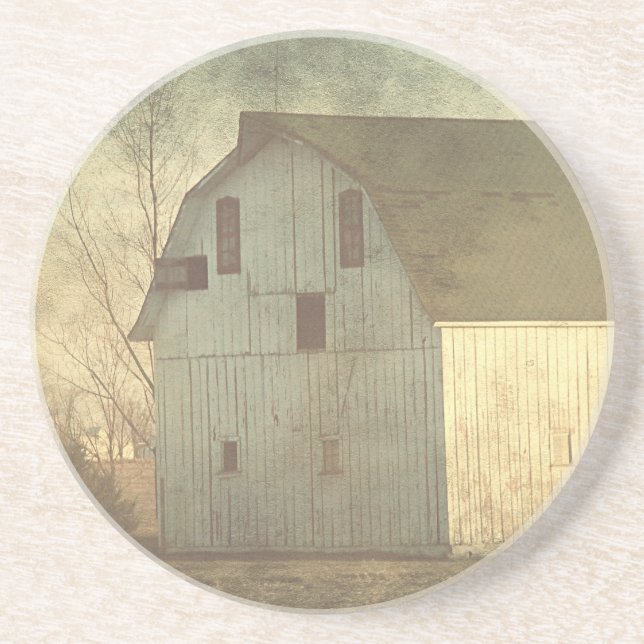 Rural Iowa Barn 6 Coaster (Front)
