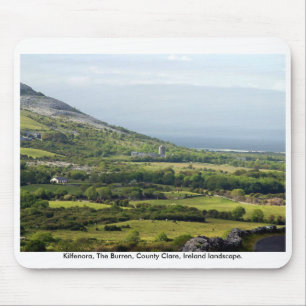 Rural Ireland landscape, The Burren, Co. Clare Mouse Mat