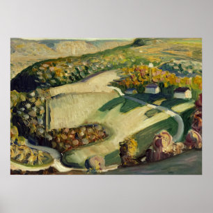Rural Landscape by Grant Wood Poster