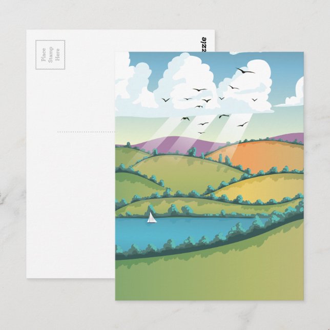 Rural landscape. postcard (Front/Back)