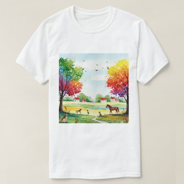 Rural landscape T-Shirt (Design Front)