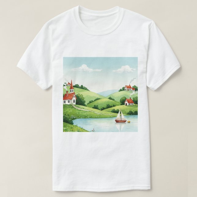 Rural landscape T-Shirt (Design Front)
