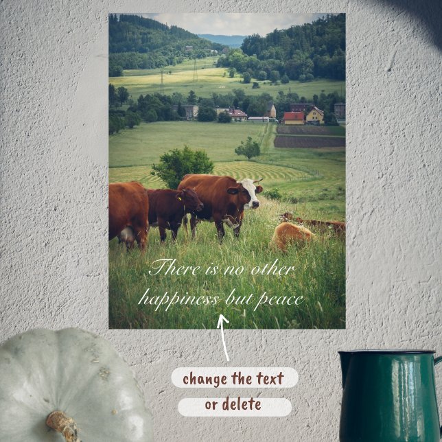 Rural landscape with cows poster (Creator Uploaded)