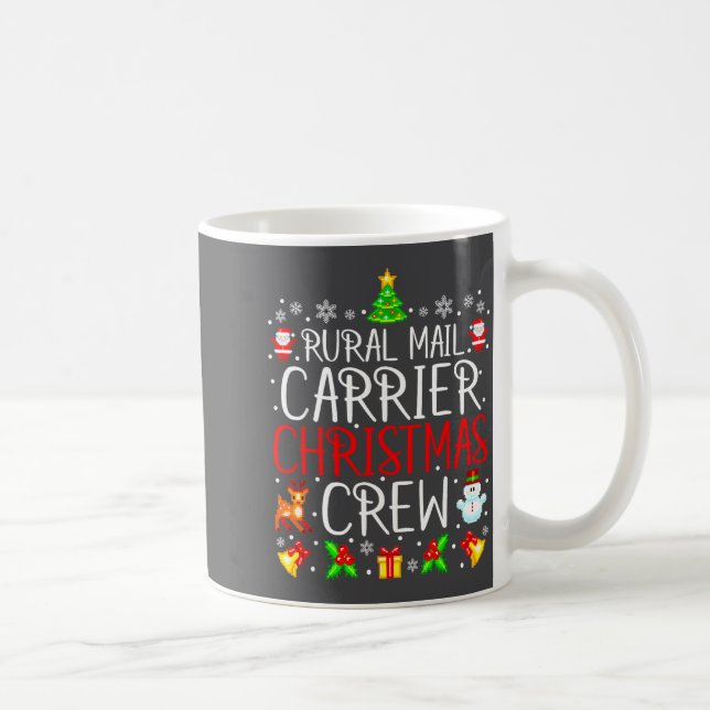 Rural Mail Carrier Christmas Crew Matching Xmas Ma Coffee Mug (Right)