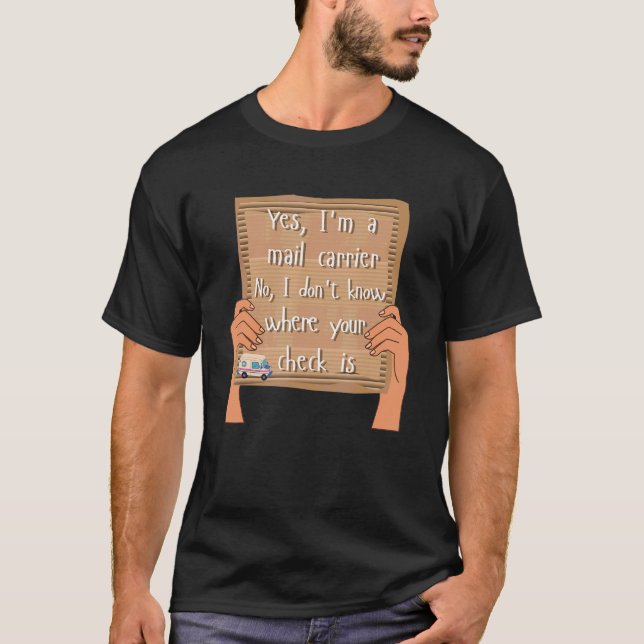 Rural Mail Carrier Mailman City Postal Worker Post T-Shirt (Front)