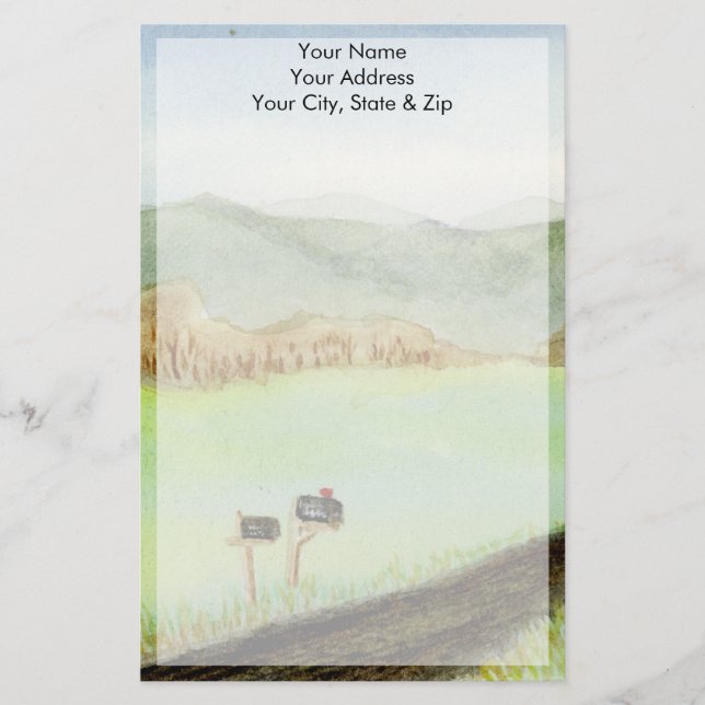 Rural Mailboxes Stationery (Front)