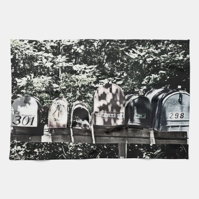 Rural Mailboxes Tea Towel (Horizontal)