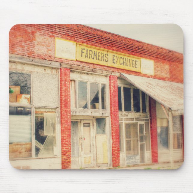 Rural Missouri Abandoned Farm Store Mouse Mat (Front)