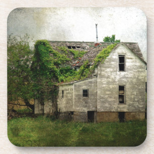 Rural Missouri Abandoned House Coaster