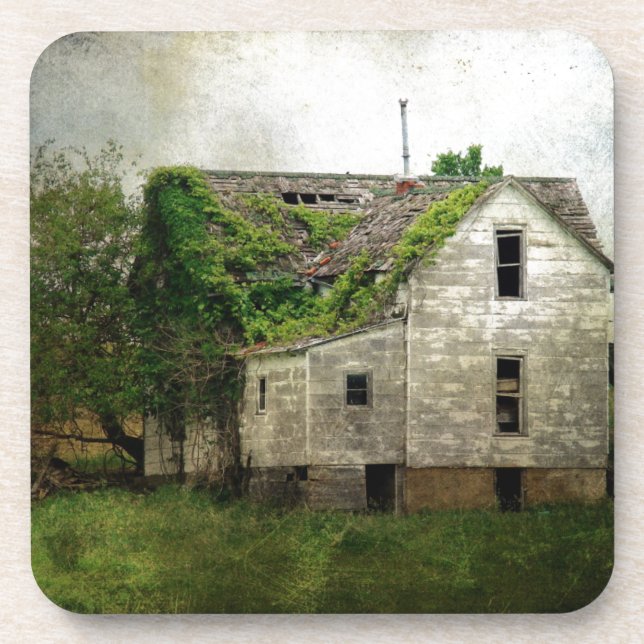 Rural Missouri Abandoned House Coaster (Front)