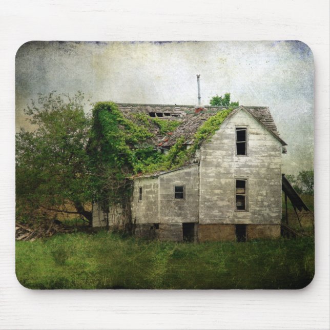 Rural Missouri Abandoned House Mouse Mat (Front)