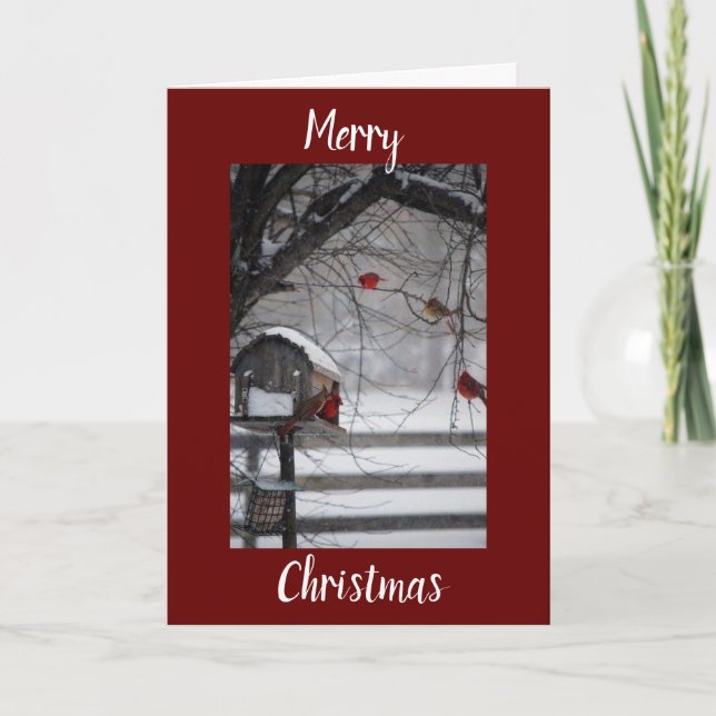 RURAL OR COUNTRY WINTER CHRISTMAS WISH CARD (Front)