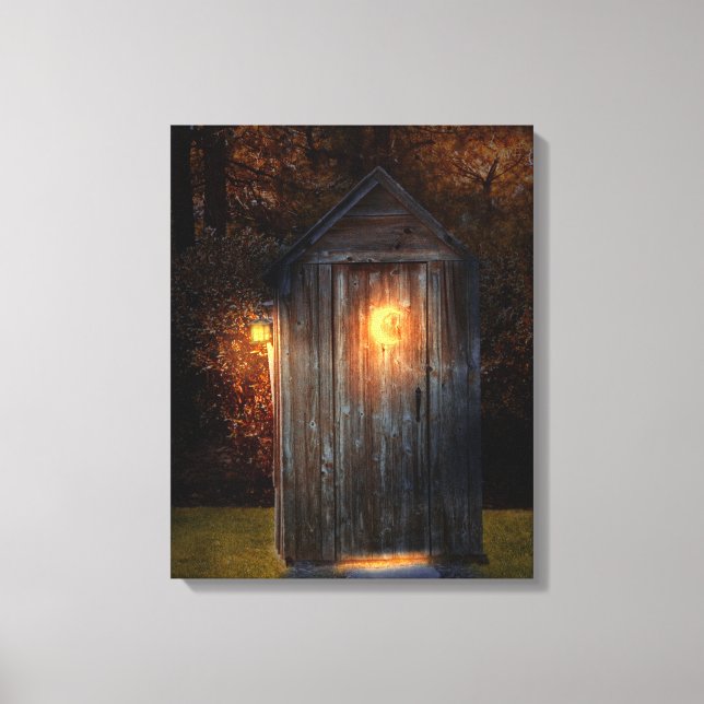 Rural - Outhouse - Do the necessary Canvas Print (Front)