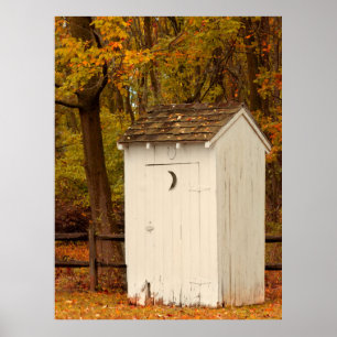 Rural - Outhouse - When nature calls Poster