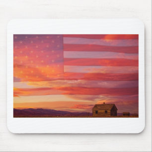 Rural Patriotic America Mouse Mat