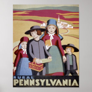 Rural Pennsylvania Travel Poster