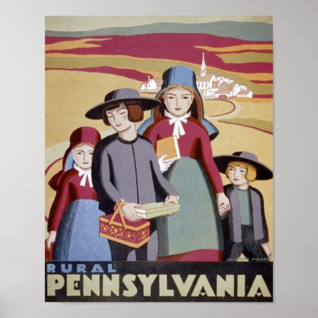 Rural Pennsylvania Travel Poster (Front)