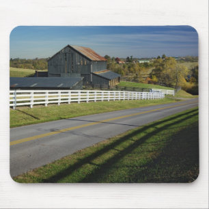 Rural road through Bluegrass region of 2 Mouse Mat