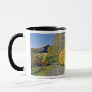 Rural road through Bluegrass region of Kentucky Mug