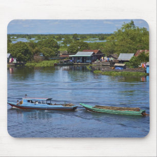 Rural scene, Tonle Sap Lake, Siem Reap, Angkor, Mouse Mat