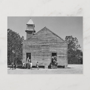 Rural Schoolhouse, 1937 Postcard