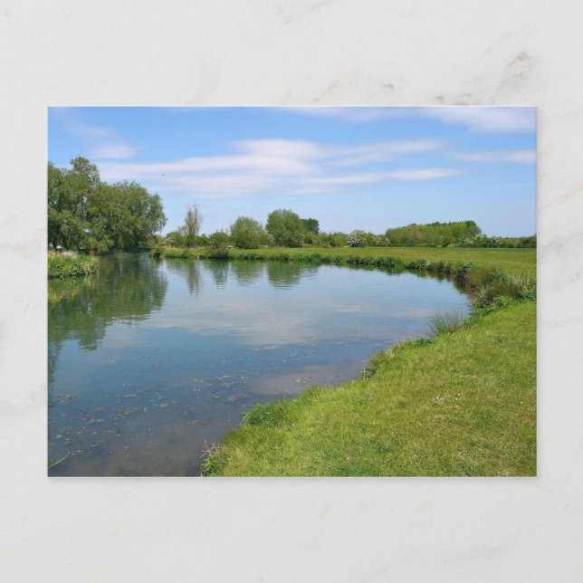 Rural Summer River Postcard (Front)