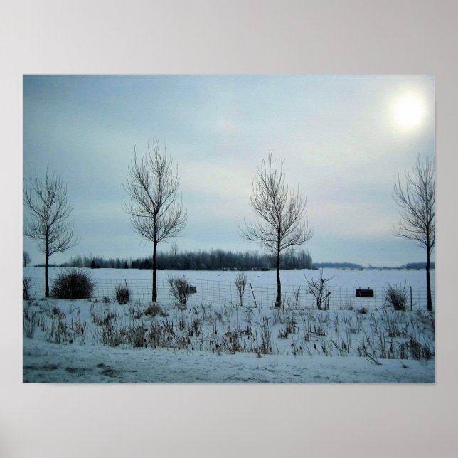 Rural View in Quebec, Canada Poster (Front)