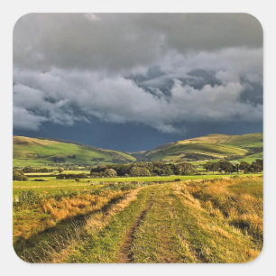 RURAL VIEWS WALES SQUARE STICKER