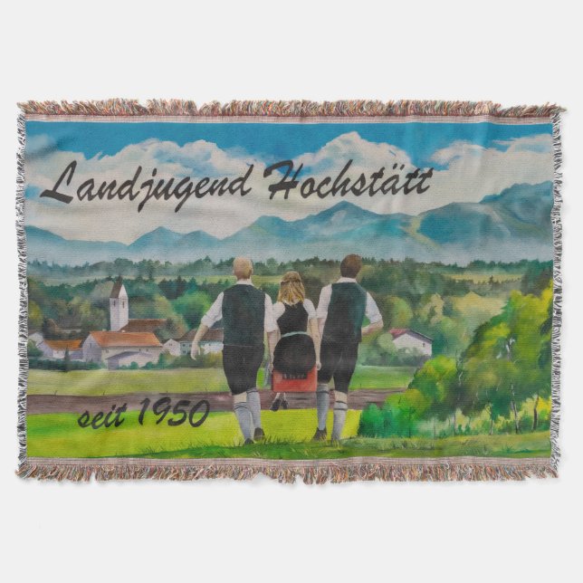 rural youth throw blanket (Front)