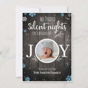 Rusbaby boy Christmas Holiday Card