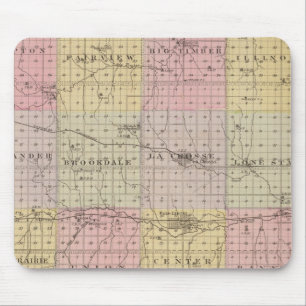Rush County, Kansas Mouse Mat