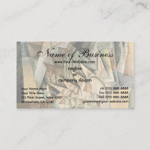 Rush Hour, New York by Max Weber, Vintage Cubism Business Card