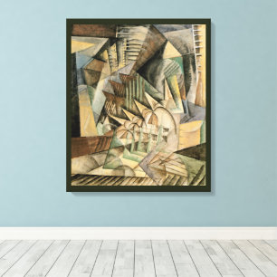 Rush Hour, New York by Max Weber, Vintage Cubism Canvas Print