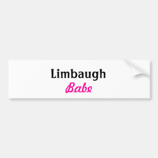 Rush Limbaugh Babe Bumper Sticker