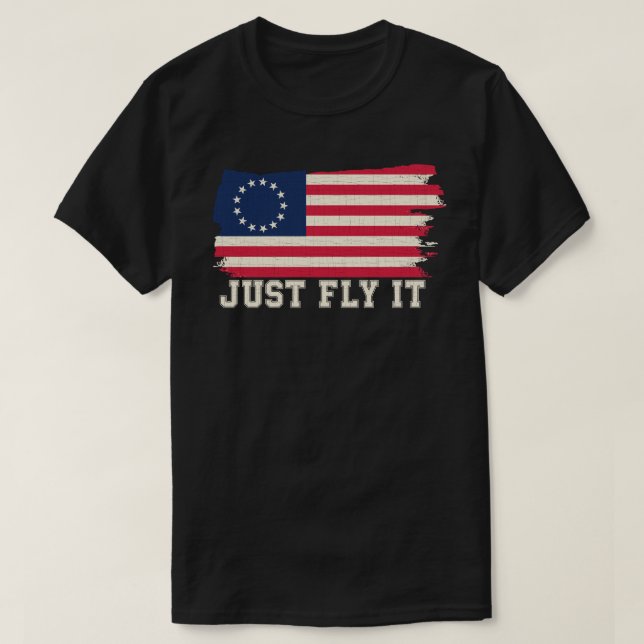 rush-limbaugh betsy ross Flag shirt Just Fly It (Design Front)