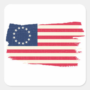 rush-limbaugh betsy ross Flag Square Sticker
