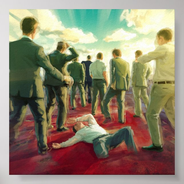 "Rush" Poster Print Digital Wall Art capitalism  (Front)