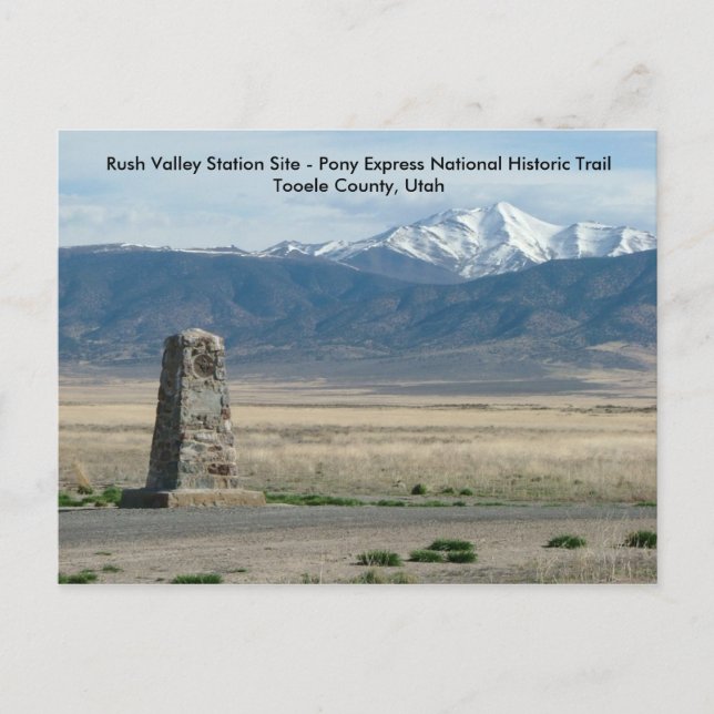Rush Valley Station Postcard (Front)