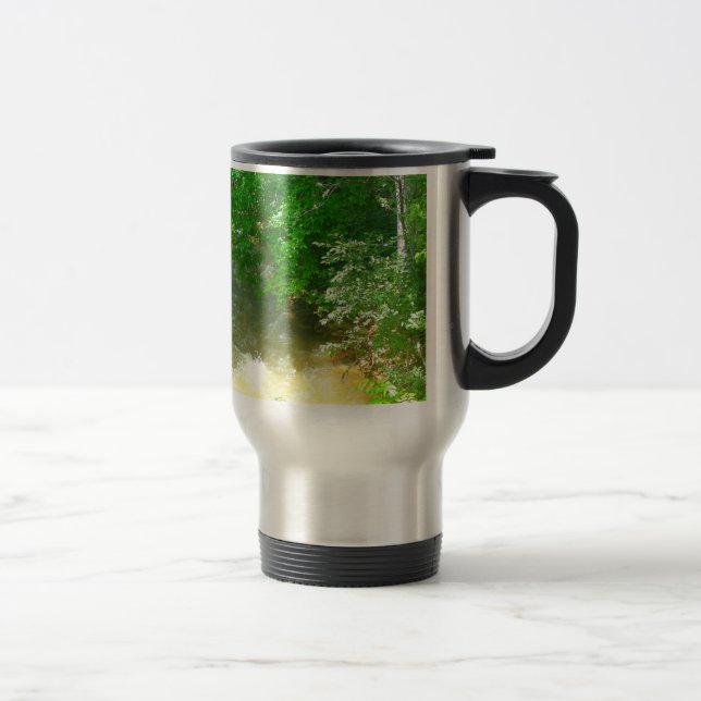 Rushing River under the Trees Mug (Right)