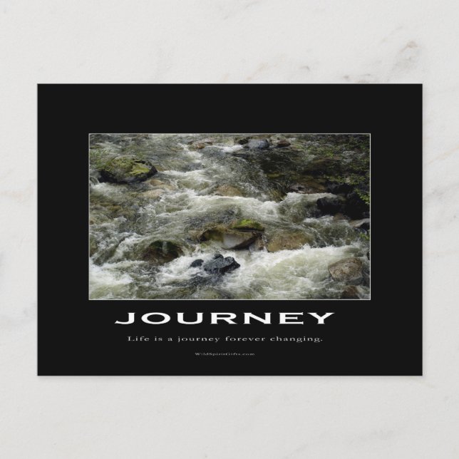 Rushing Water Motivational Postcards (Front)