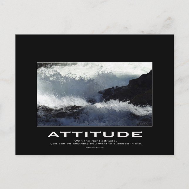 Rushing Water Motivational Postcards (Front)