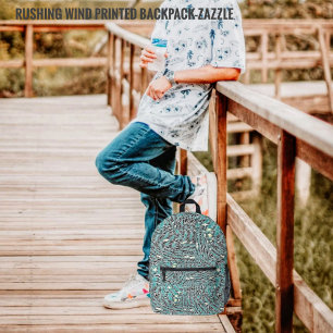 Rushing Wind Printed Backpack